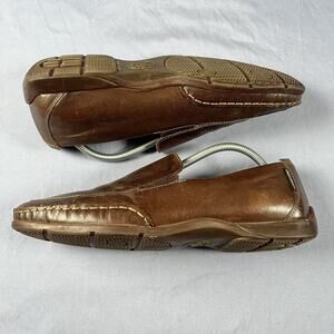 Mephisto Edlef Men’s Size 10.5 Genuine Brown Leather Slip On Loafer Shoes